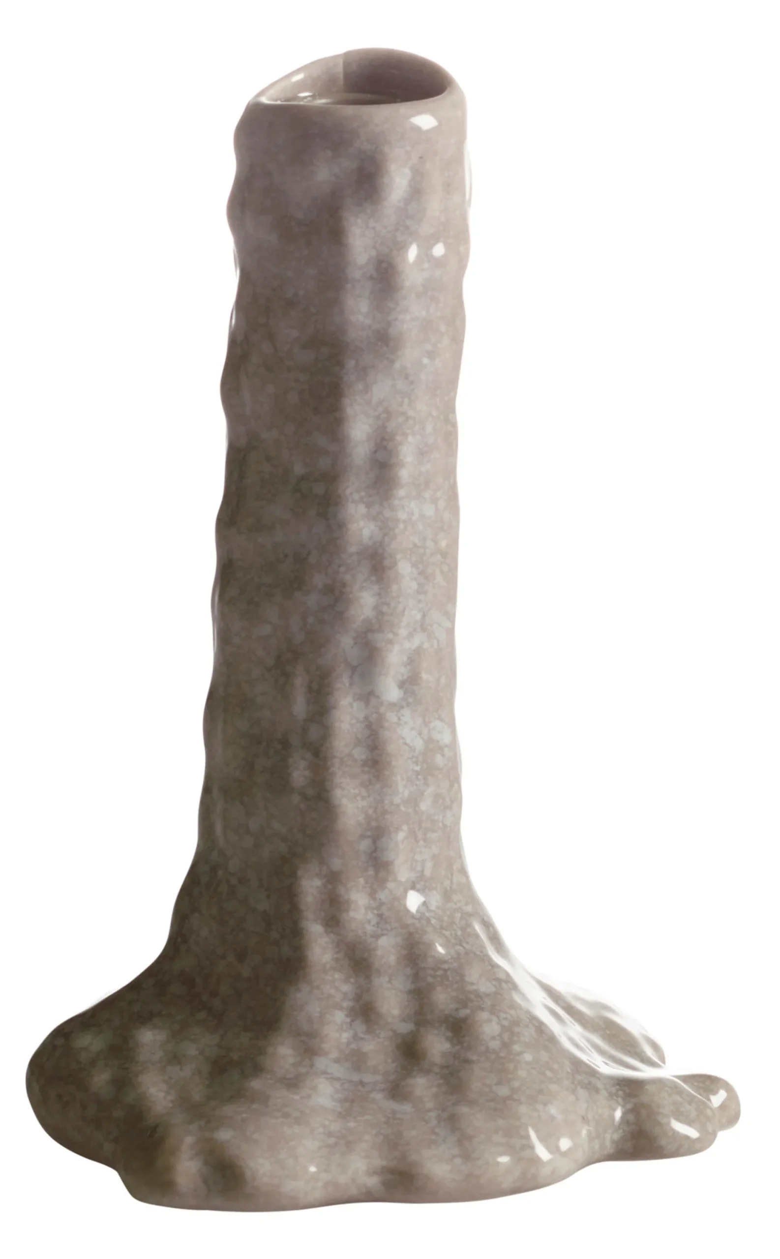 LIZZIE Ljusstake beige 16cm h22cm 100% keramik