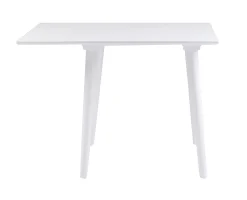 LOTTA Matbord klaffbord 80x80 + 25 cm vit