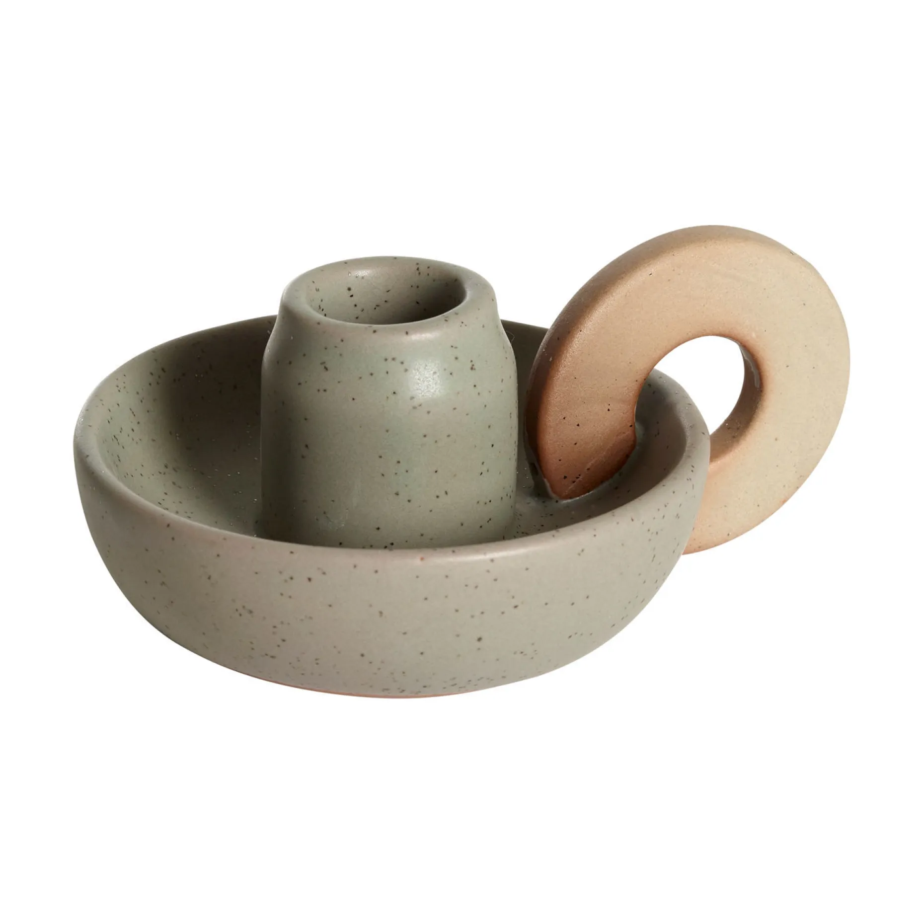 LOTTIS Ljusstake grön 13 x 10 x 6 cm
