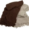 LUDDE Pläd ljusgrå 170x130cm 72% Akryl / 20% Ull / 8% Polyester Handtvätt