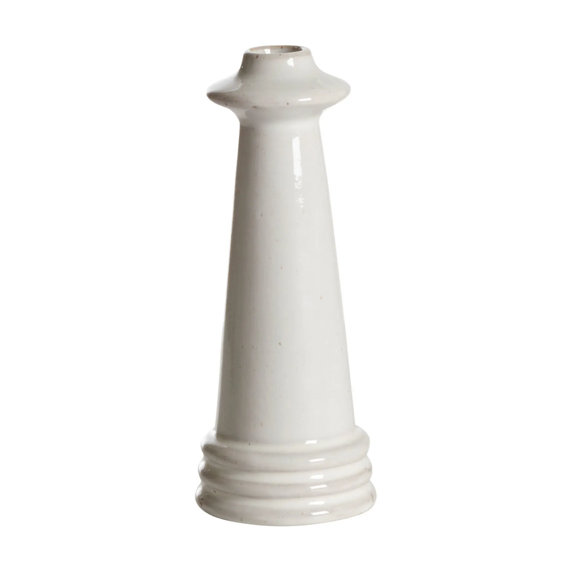 MALIN Ljusstake låg creme 8 x 8 x 20 cm