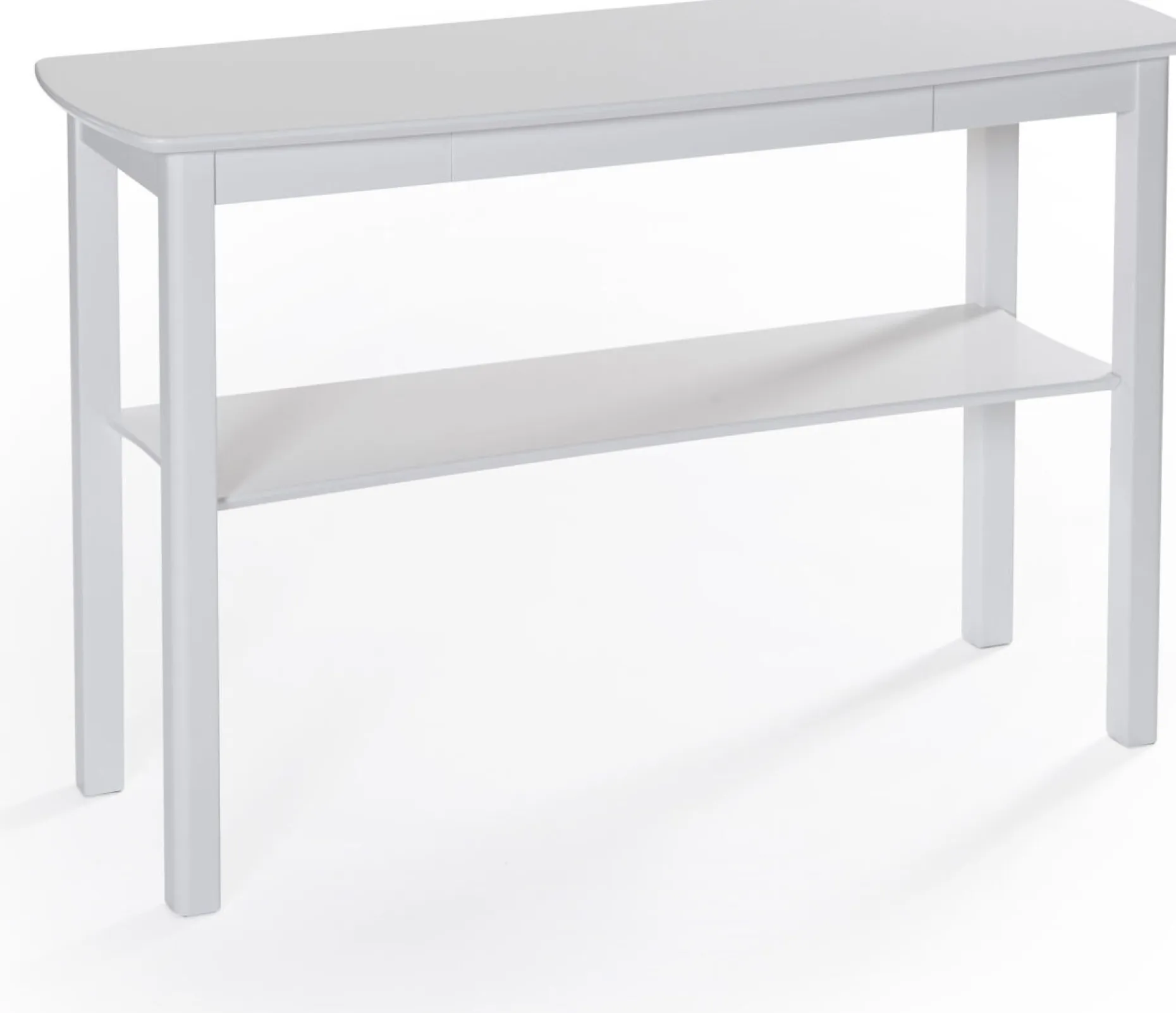 MARATHON Avlastningsbord 115x40 vitlack uv-lack