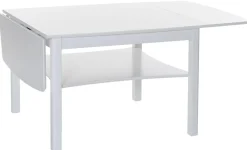 MARATHON klaffbord 80x80 h55 (135x80 ) vitlack