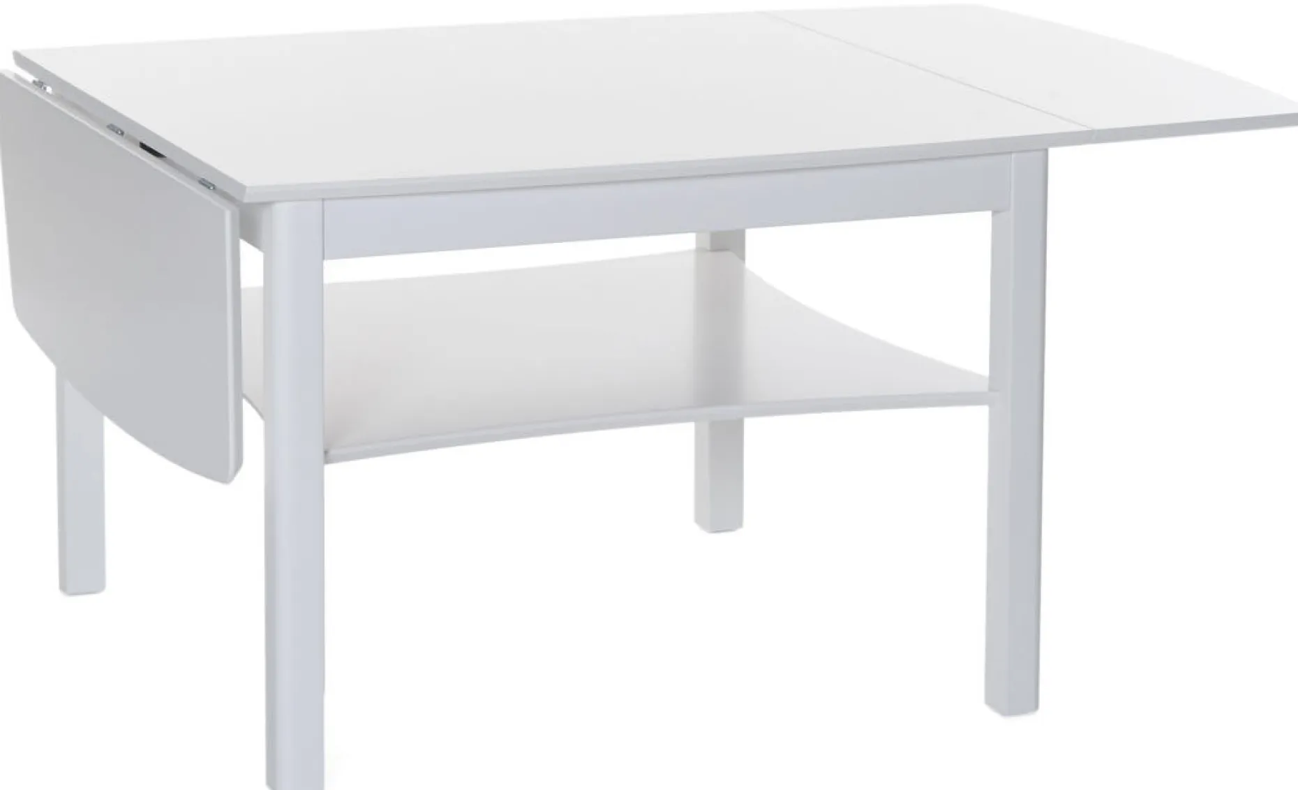 MARATHON klaffbord 80x80 h55 (135x80 ) vitlack