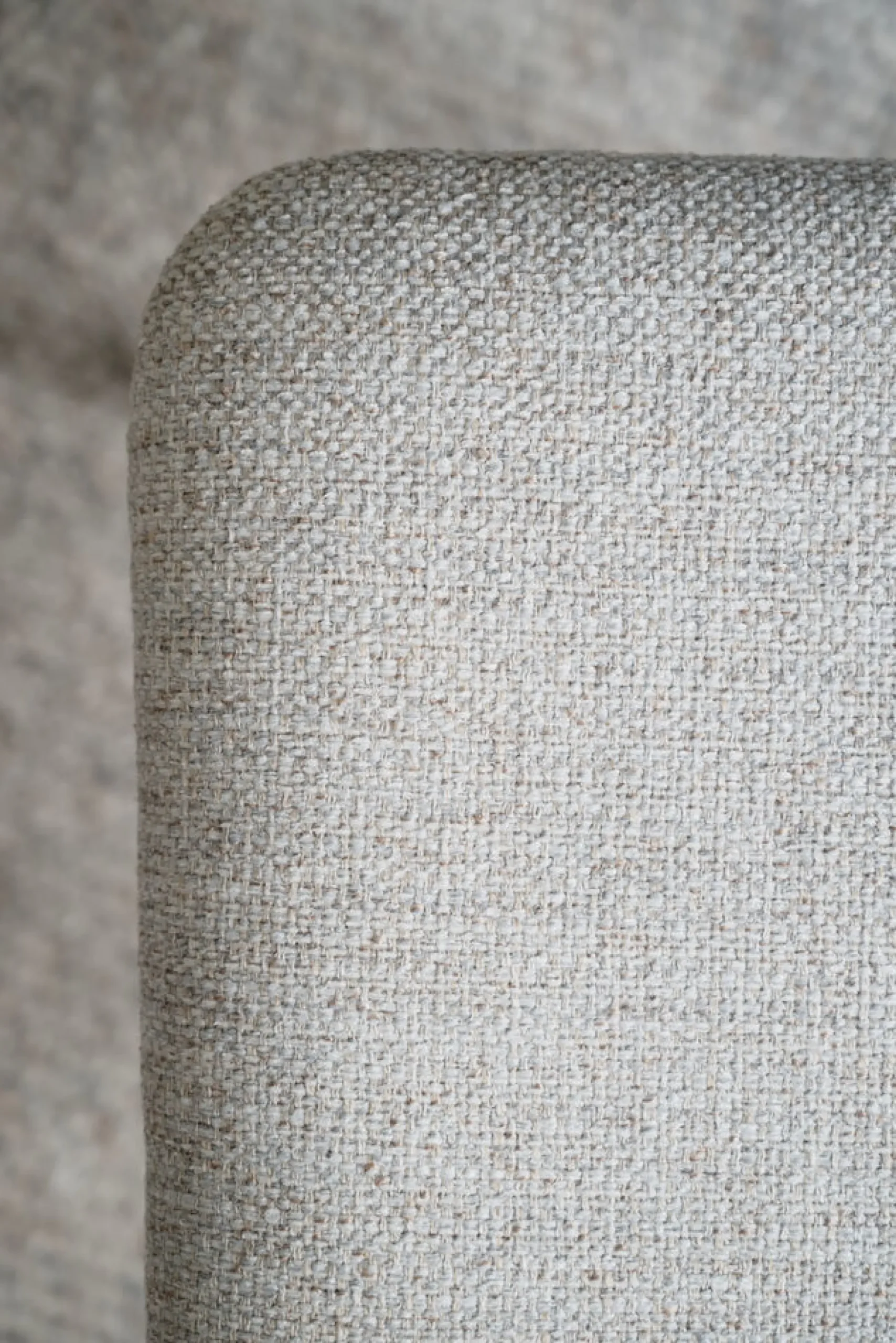 MEDFORD Stol brun ek/ljusbeige tyg
