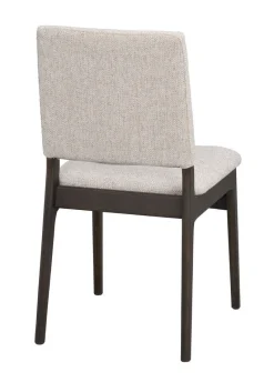 MEDFORD Stol brun ek/ljusbeige tyg