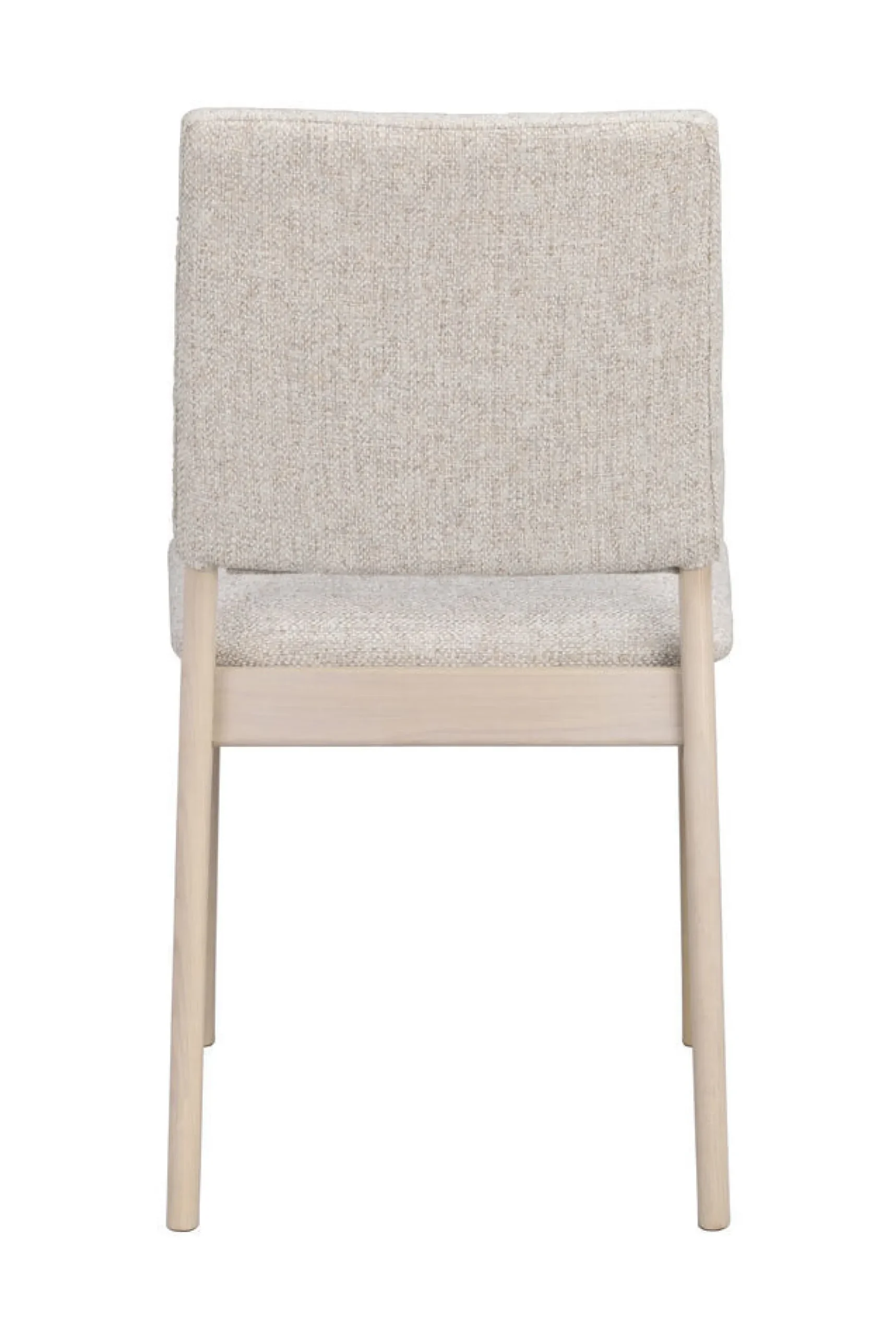 MEDFORD Stol vitpigmenterad ek/ljusbeige tyg