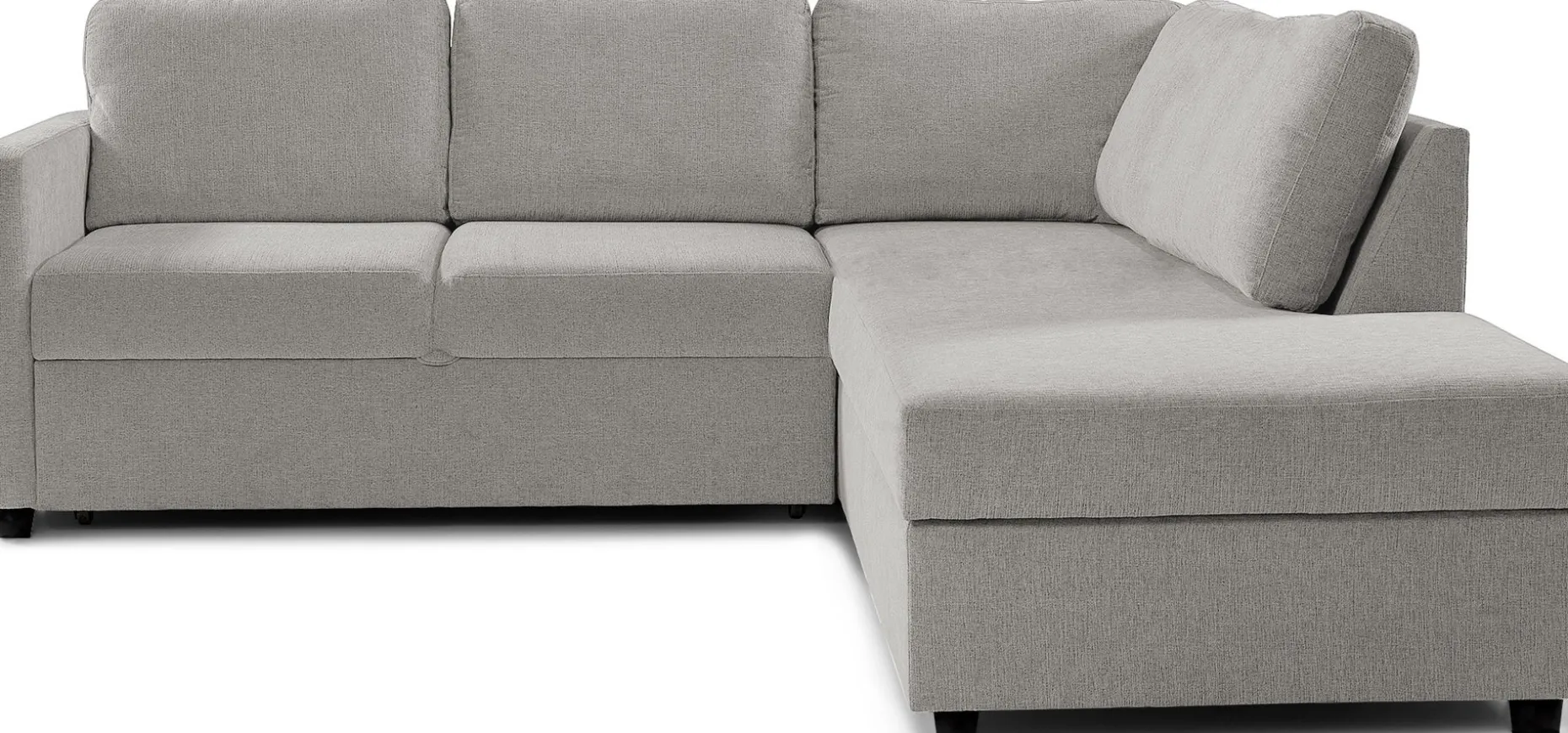 MEMORY Hörnsoffa 2-del m öppet avsl m förvar hö & arm 9 tyg Centauri grey 05
