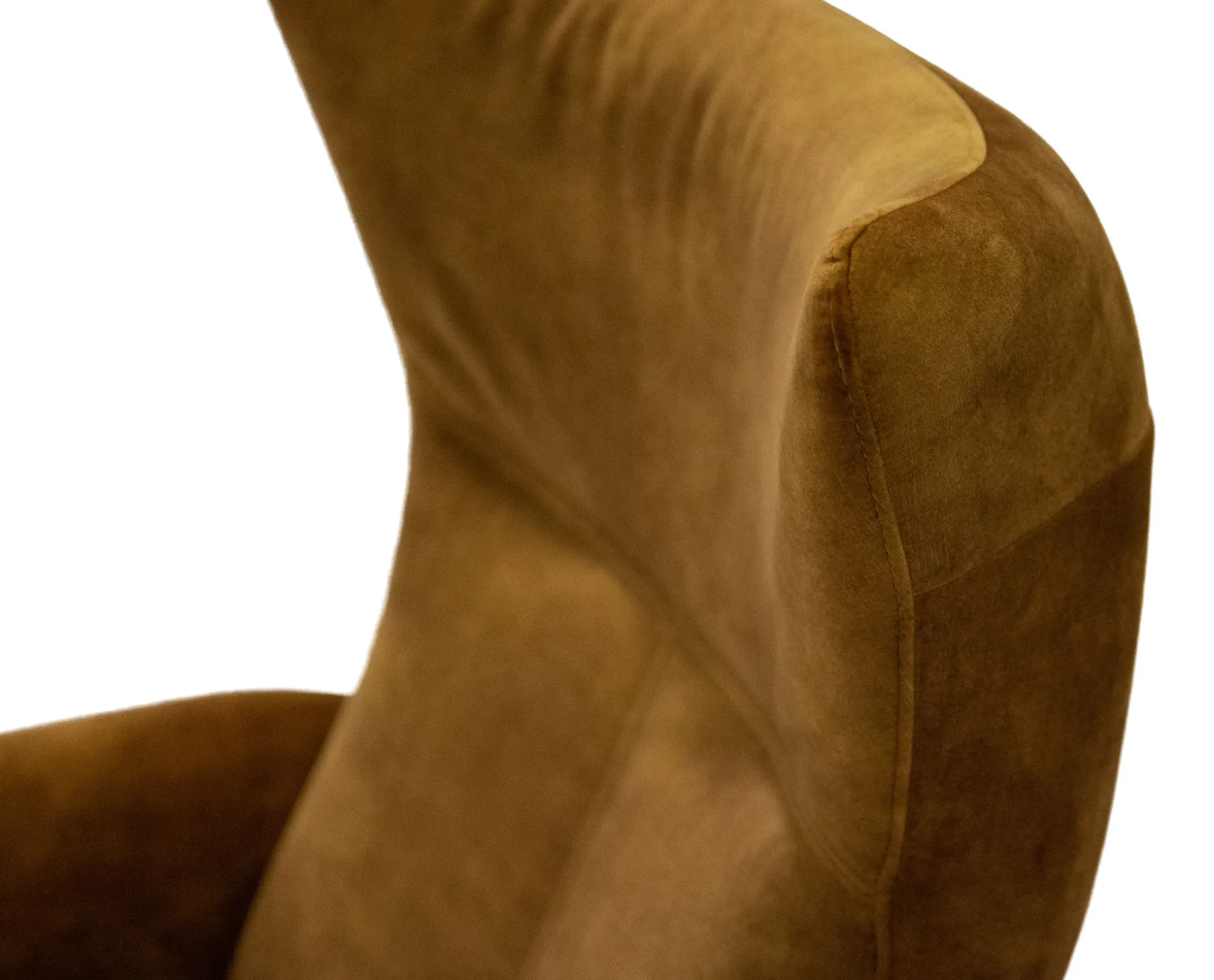 MIAMI Fåtölj med inbyggd pall manuell, tyg Adore gold, fot Elegant D2 svart