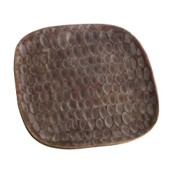 MÅNS Bricka emaljerad 35x35 h3,5cm emaljerat mangoträ