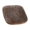 MÅNS Bricka emaljerat 25x25 h3,5cm emaljerat mangoträ