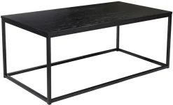 NARANO Soffbord 120x60 H48 svartlackad askfaner/metall