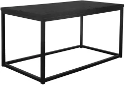 NARANO Soffbord 87x47 H44 svartlackad askfaner/metall