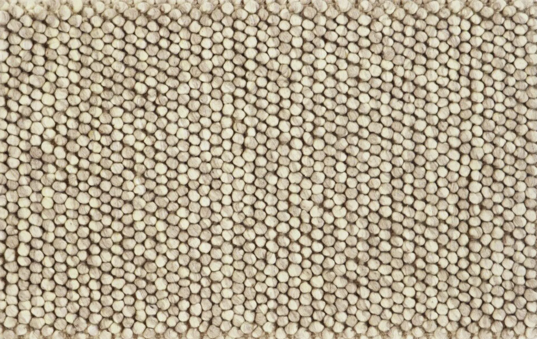 NATURE Handvävd ullmatta 3, beige 160/230 cm