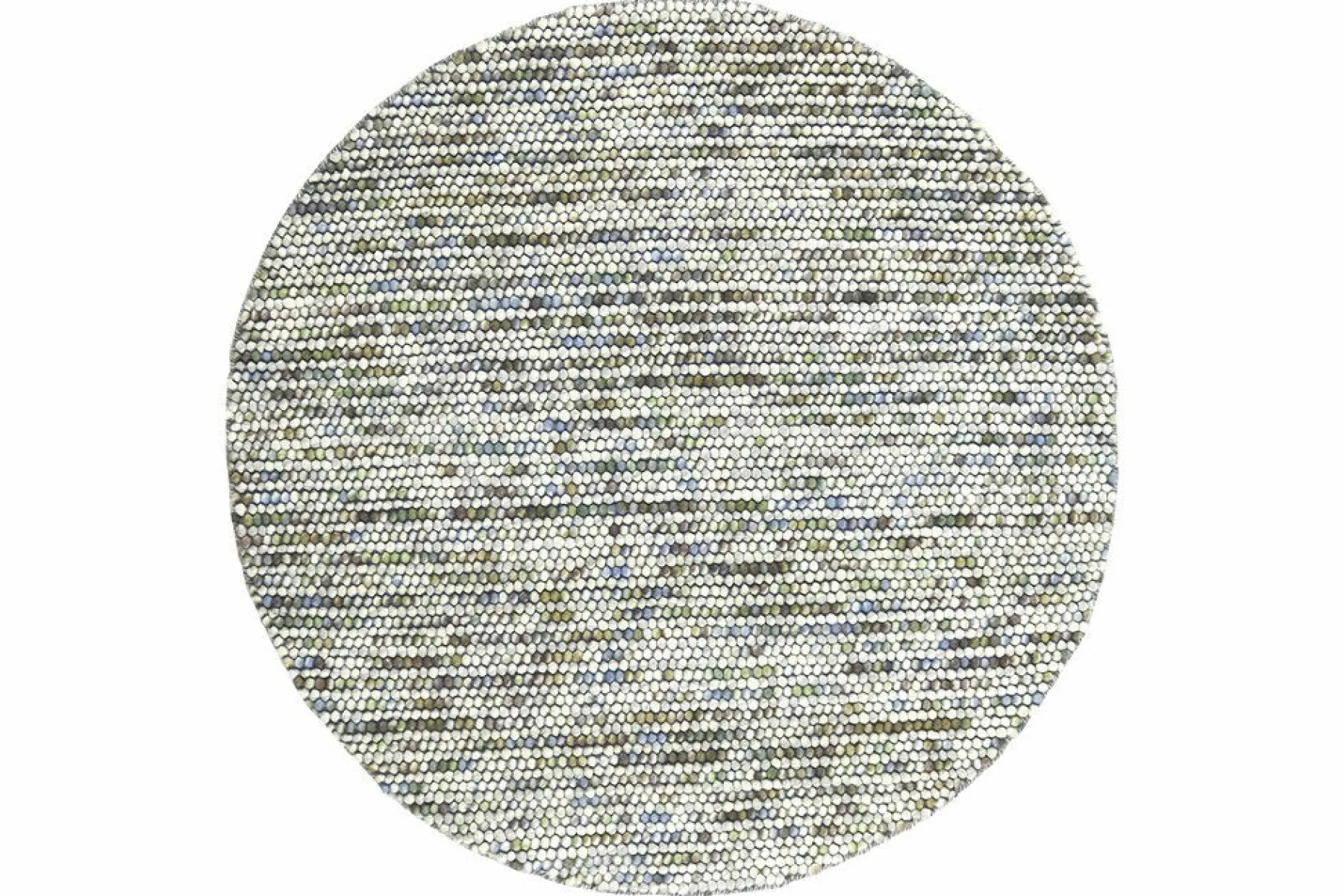 NATURE Handvävd ullmatta 2002, mix Ø 150 cm