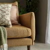 NEW YORK Svängd 3-sits soffa 2/2 246cm (1473) tyg Hazy 11345-18 oshun, ben nr 4-18 rökt ek