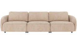 NORRIS soffa 4-sits ljusbeige tyg Anna #2 (k3)