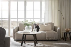 NORRIS soffa 3-sits ljusbeige tyg Anna #2 (k3)