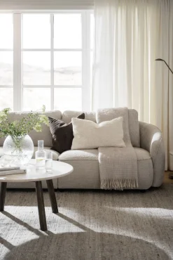 NORRIS soffa 3-sits ljusbeige tyg Anna #2 (k3)