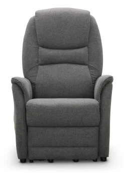 OHIO Reclinerfåtölj XL tyg Austin 19 antracit m lyft, 2 motorer