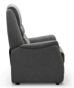 OHIO Reclinerfåtölj XL tyg Austin 19 antracit m lyft, 2 motorer