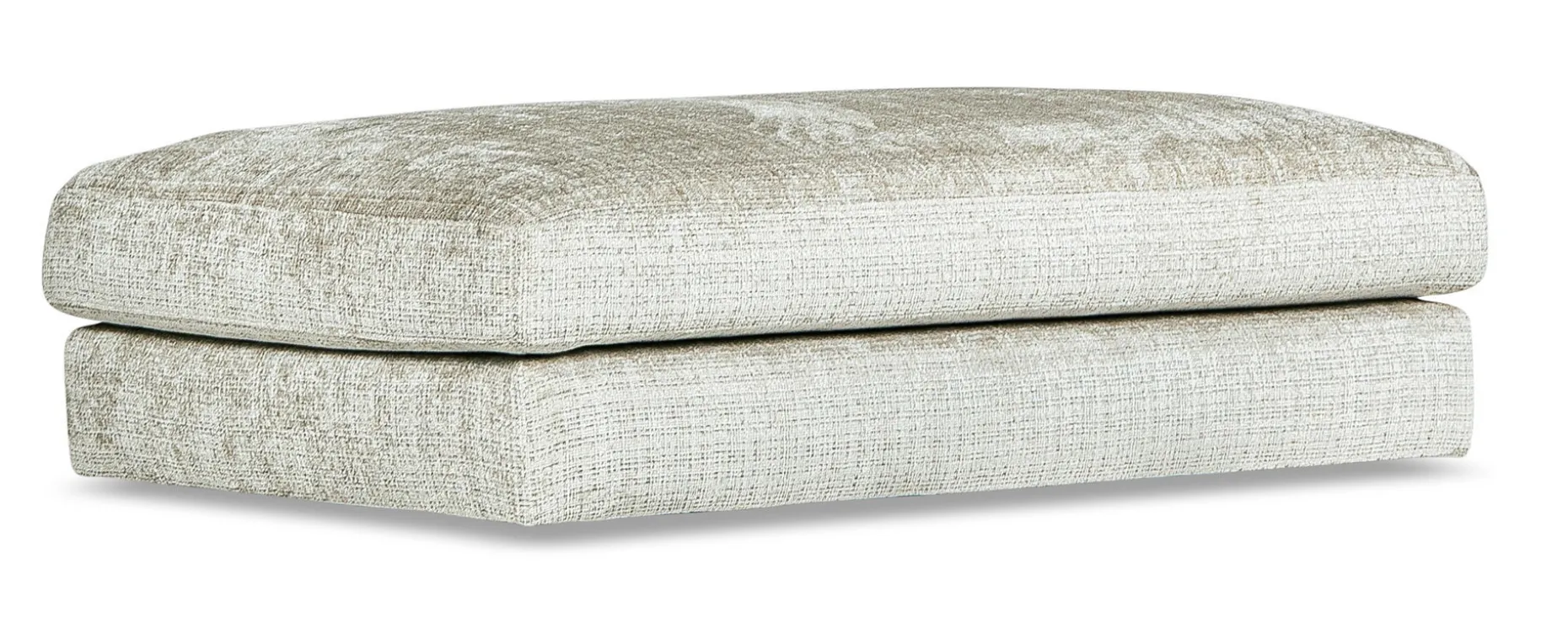 OLBIA Fotpall R4 140x88cm tyg Urban 3404 light taupe