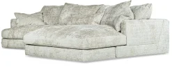 OLBIA Soffa 3DIV 305cm med divan höger tyg Urban 3404 light taupe