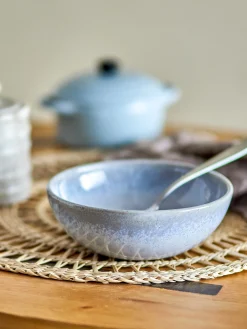 PAULA Frukostset, Blå, Stenkeramik - set med 12 delar