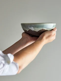 PAULA Frukostset, Brun, Stenkeramik - set med 12 delar