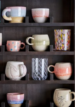 PAULA Frukostset, Orange, Stenkeramik - set med 12 delar