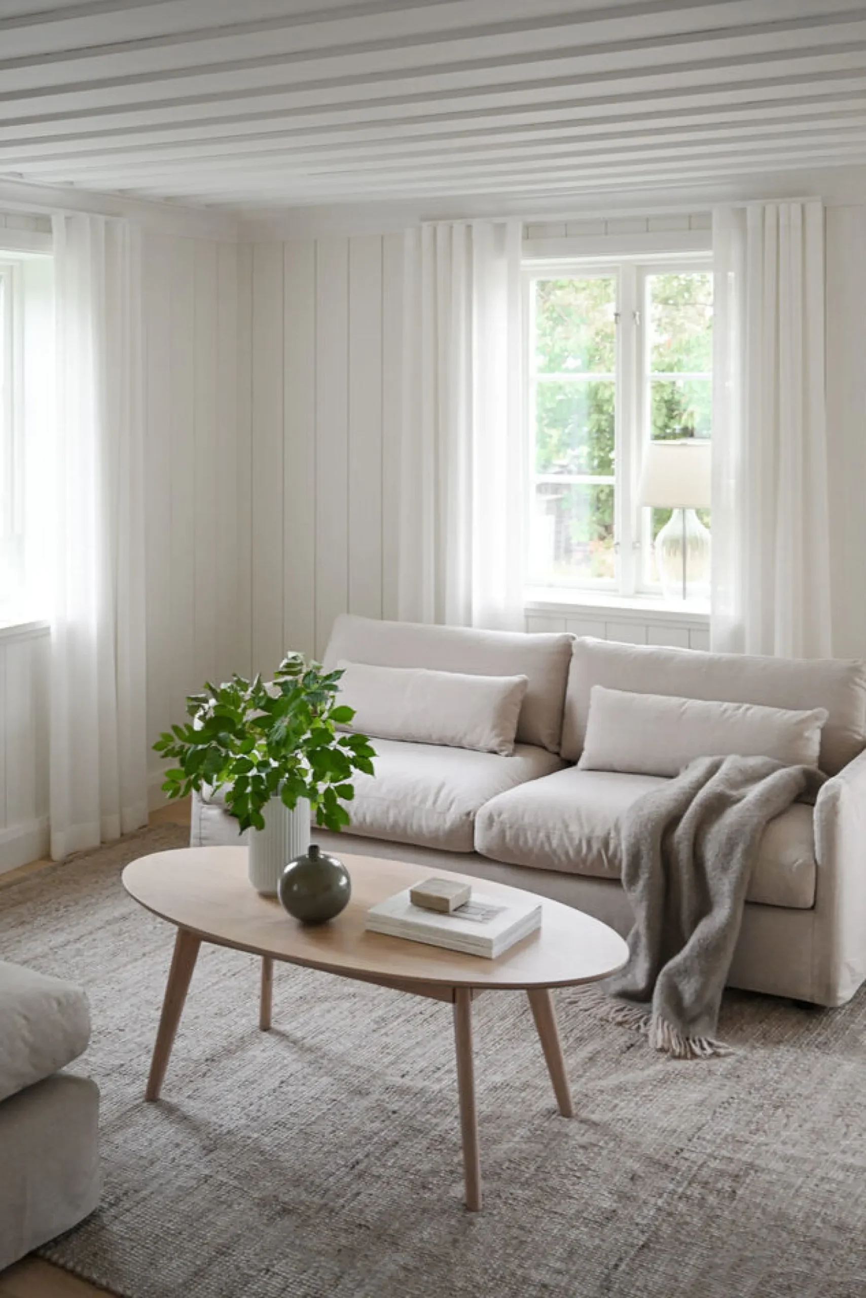 PEYTON soffa 3-sits beige tyg Ursula #282 (k3)