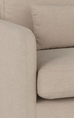PEYTON soffa 3-sits beige tyg Ursula #282 (k3)