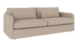 PEYTON soffa 3-sits beige tyg Ursula #282 (k3)