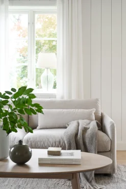 PEYTON soffa 3-sits beige tyg Ursula #282 (k3)