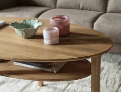 PRIMO Soffbord 130x70 höjd 58 Massiv oljad ek