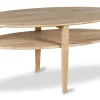 PRIMO Soffbord 130x70 höjd 58 Massiv vitoljad ek