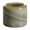 PURO Ljuslykta beige 11x11 h12cm 100% munblåst glas