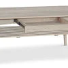 QUINTON Soffbord 120x60 H52cm massiv vitoljad ek