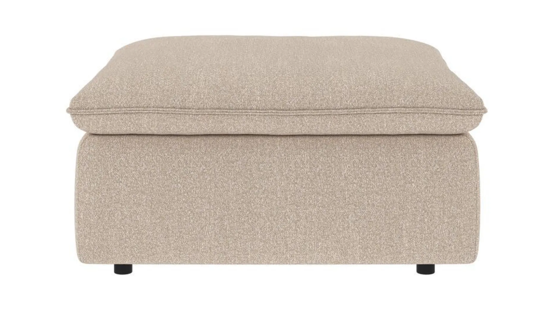 RAWLINS Fotpall ljusbeige tyg Sandra #903 (k2)