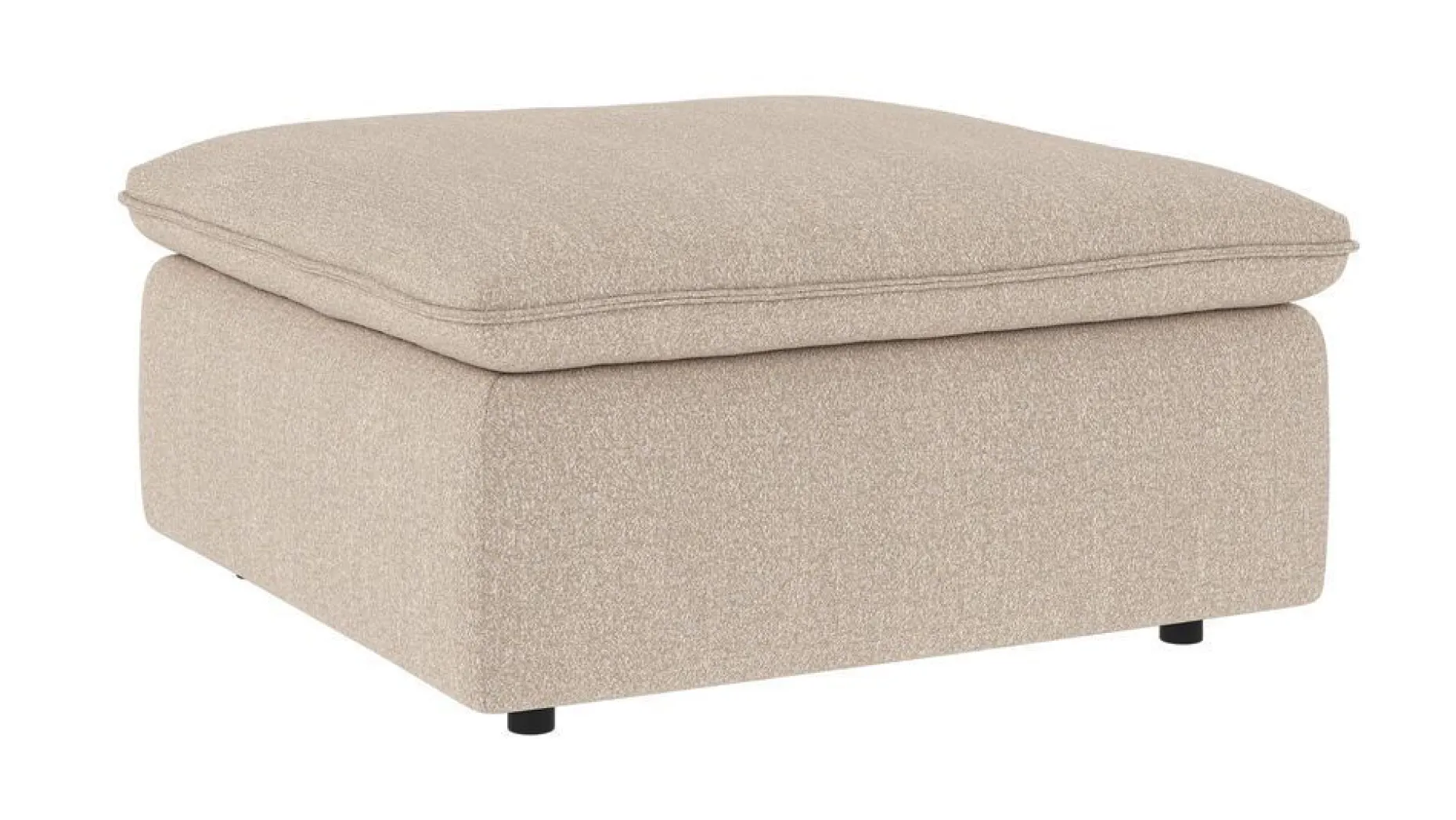 RAWLINS Fotpall ljusbeige tyg Sandra #903 (k2)