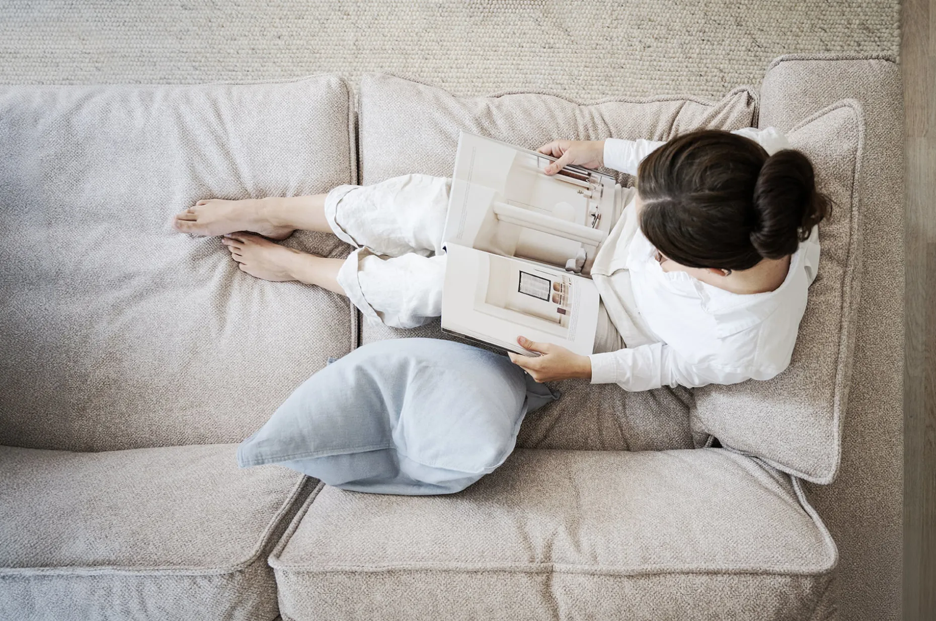RAWLINS Soffa 3-sits beige tyg Bobby 2 (k2)