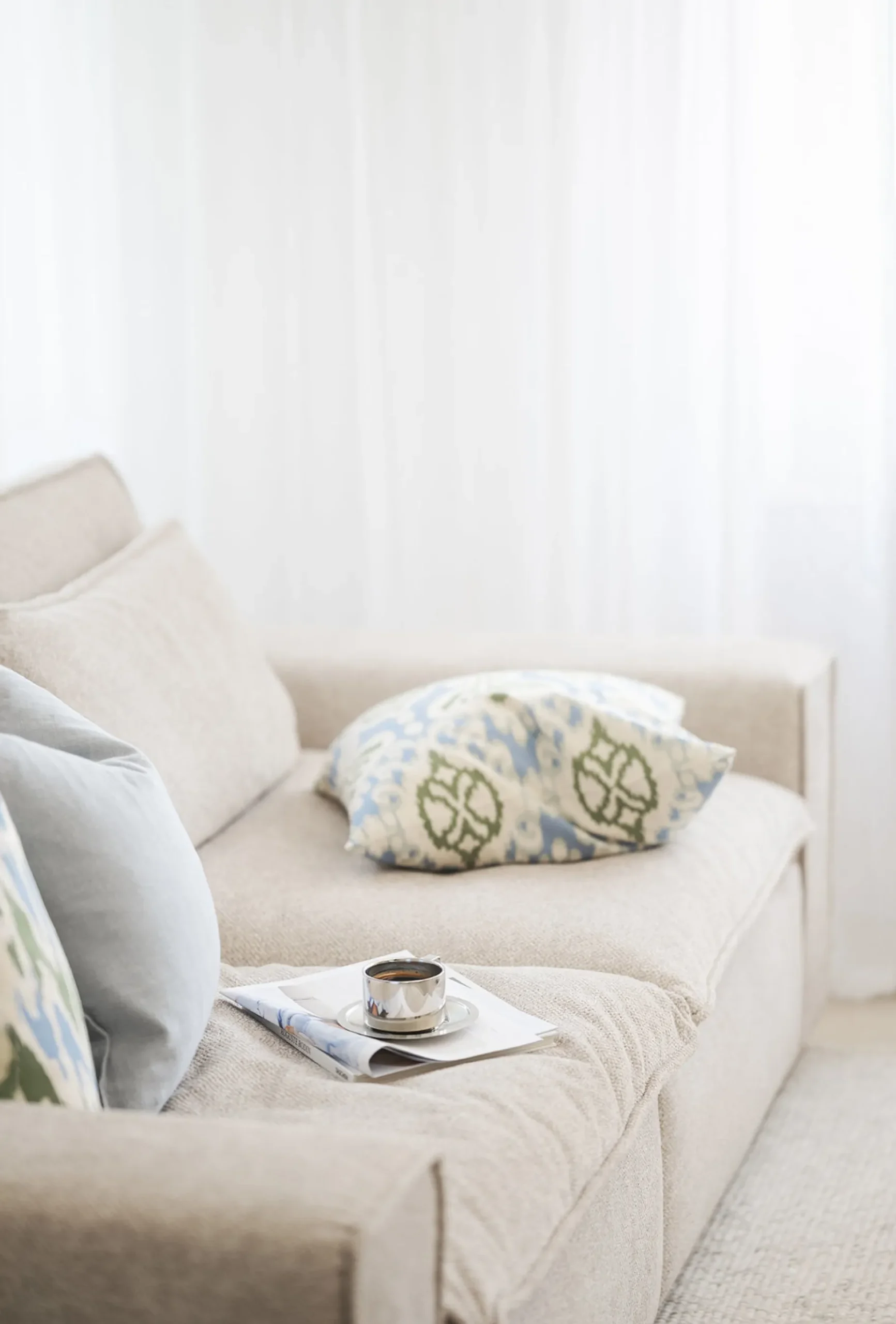 RAWLINS Soffa 3-sits beige tyg Bobby 2 (k2)