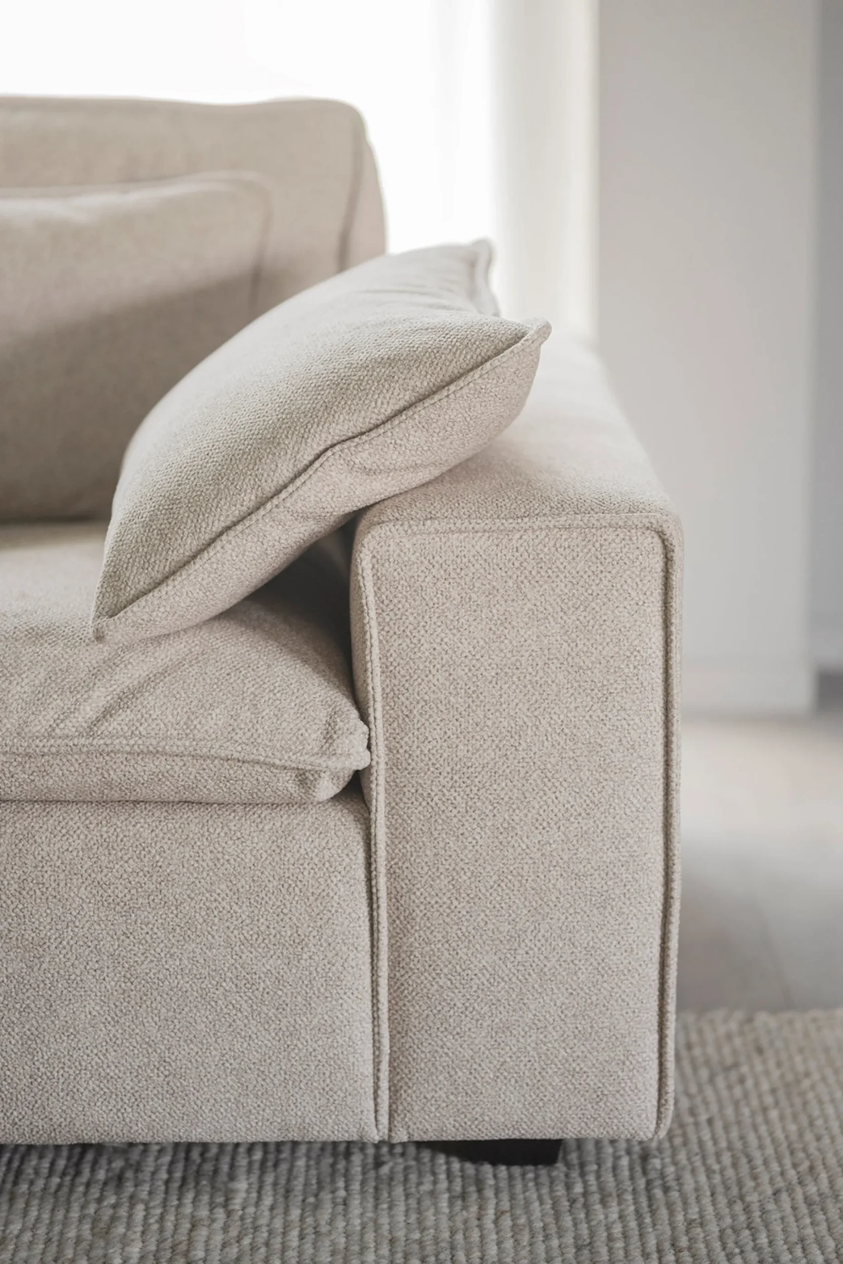 RAWLINS Soffa 3-sits beige tyg Bobby 2 (k2)