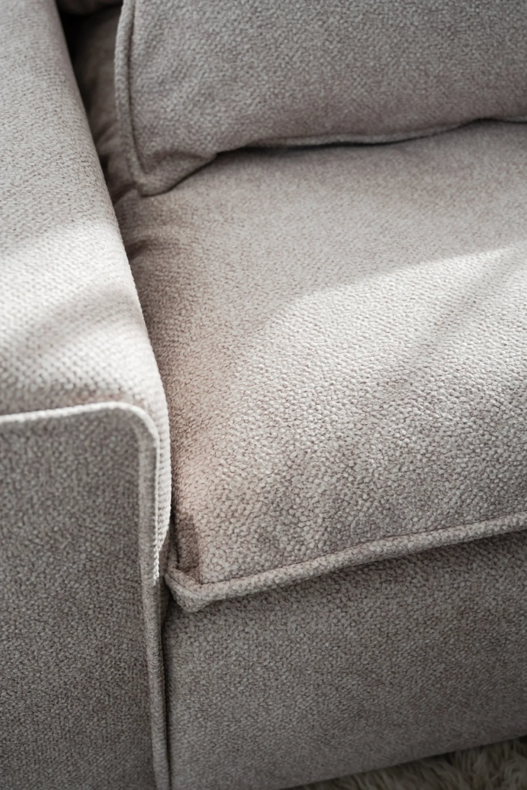 RAWLINS Soffa 3-sits beige tyg Bobby 2 (k2)