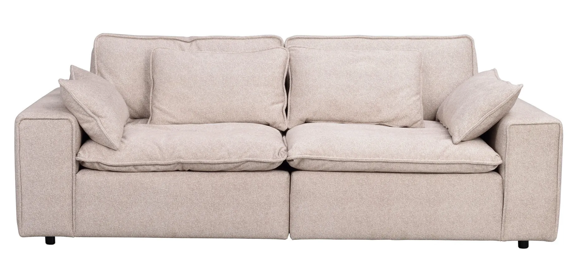 RAWLINS Soffa 3-sits beige tyg Bobby 2 (k2)