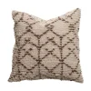 RUNE Kuddfodral creme/brun 50 x 50 cm