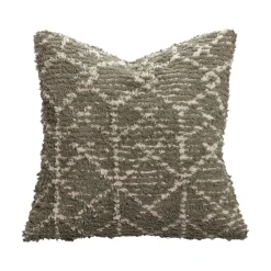 RUNE Kuddfodral grön/creme 50 x 50 cm