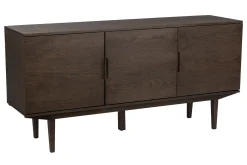 SAGAMORE Sideboard 3-dörr, brunbetsad lackad ekfanér