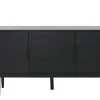 SAGAMORE Sideboard 3-dörr, svartbetsad lackad ekfanér