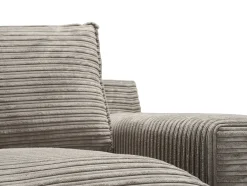 SAVOY (TD) 3-sits soffa 2 plymåer tyg Duo 5 Brown arm=Savoy, wengeben